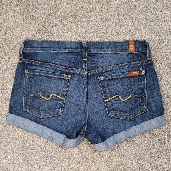 Ladies for all Man Kind Jean shorts 25 - Picture 2 of 9